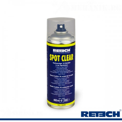 Spot Clear-прозрачен акрилен топ лак 400ml RETECH