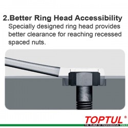 Звездогаечен ключ Super-Torque 24мм, TOPTUL