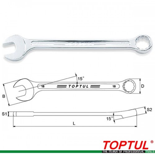 Звездогаечен ключ Super-Torque 16мм, TOPTUL