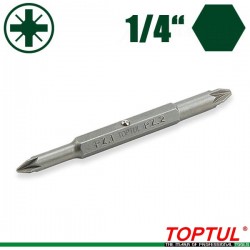 Накрайник бит комбиниран1/4 PZ1xPZ2 Toptul FKAB0102 Накрайник бит комбиниран1/4 PZ1xPZ2 Toptul FKAB0102