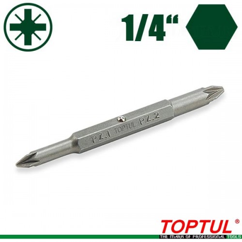 Накрайник бит комбиниран1/4 PZ1xPZ2 Toptul FKAB0102