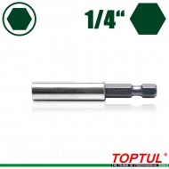 Държач на битове магнитен 1/4 със захват 1/4, Toptul FTDC0808 Държач на битове магнитен 1/4 със захват 1/4, Toptul FTDC0808