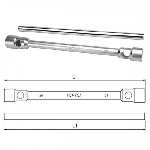 Кключ за гуми двустранен 24x27 TOPTUL