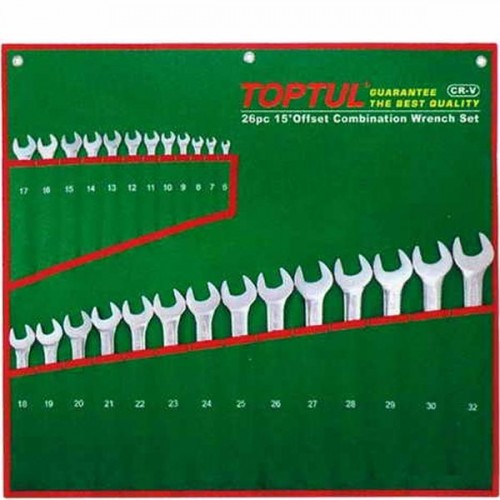 Звездогаечни ключове к-т 6-32мм,26-броя TOPTUL