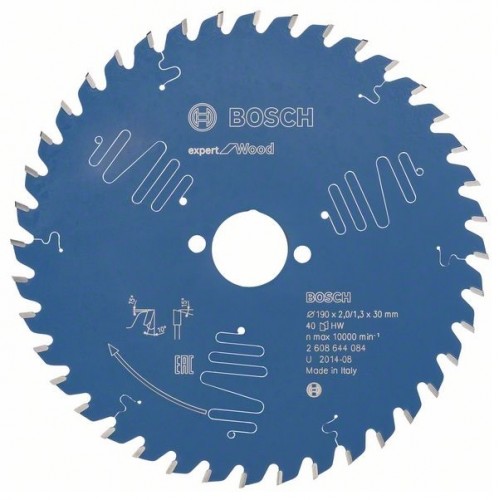 BOSCH Циркулярен диск Expert for Wood 190x30x2-40T - 2608644084 - Консумативи за циркуляри