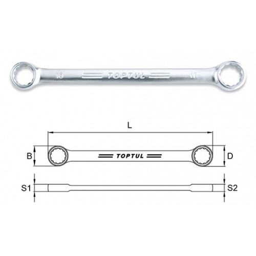 TOPTUL ЗВЕЗДА КЛЮЧ 14X15MM - AABM1415 - Ключове