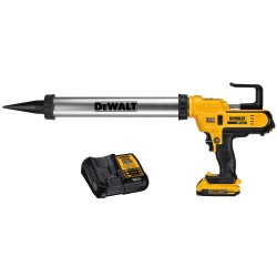 DeWALT  Акумулаторен пистолет за силикон DCE580D1-QW / 18 V , 2 Ah /