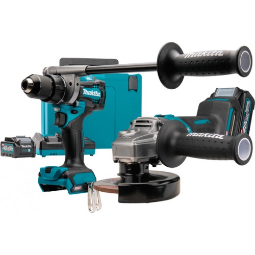 MAKITA DK0124G201 АКУМУЛАТОРЕН КОМПЛЕКТ ВИНТОВЕРТ DF001G И ЪГЛОШЛАЙФ GA005G С 2 X 4.0 Ah И ЗАРЯДНО В MAKPAK - DK0124G201 - Makita XGT