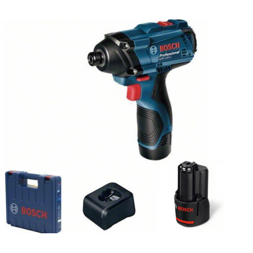 BOSCH АКУМУЛАТОРЕН УДАРЕН ГАЙКОВЕРТ GDR 120 LI 2x2.0 Ah - 06019F0001 -