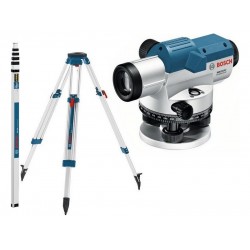 BOSCH Оптичен нивелиращ уред GOL 32 G + ТРИНОГА BT 160 + ЛАТА GR 500 BOSCH Оптичен нивелиращ уред GOL 32 G + ТРИНОГА BT 160 + ЛАТА GR 500