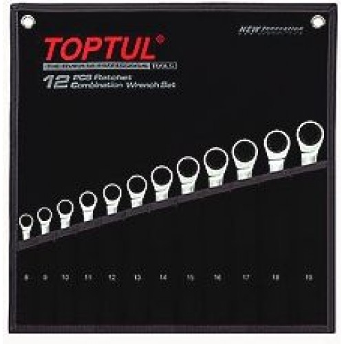 TOPTUL - Звездогаечни ключове с тресчотка - професионални 8-19 mm