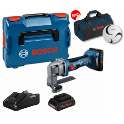 Bosch Акумулаторна ножица за ламарина GSC 18V-16 E 2x4.0 Ah и зарядно в куфар + ПОДАРЪК ТОПКА И ЧАНТА BOSCH Bosch Акумулаторна ножица за ламарина GSC 18V-16 E 2x4.0 Ah и зарядно в куфар + ПОДАРЪК ТОПКА И ЧАНТА BOSCH