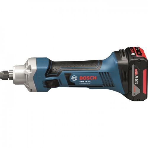 Акумулаторна права шлифовъчна машина Bosch GGS 18 V-LI Professional, 1 x 5.0 Ah, L-BOXX - 06019B5307 - Шлайф машини