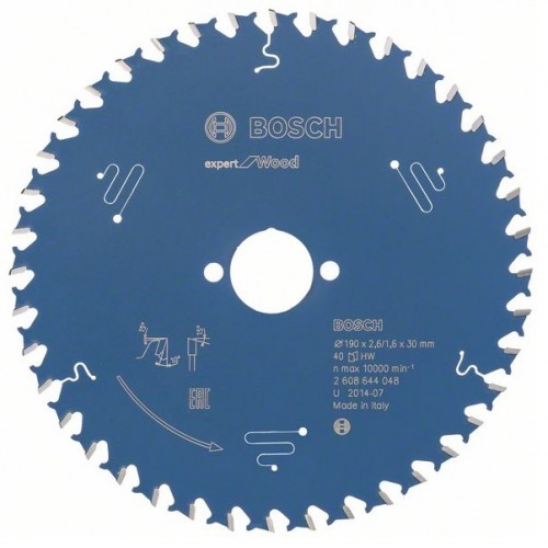 BOSCH Циркулярен диск Expert for Wood 190x30x2.6-40T - 2608644048 - Консумативи за циркуляри