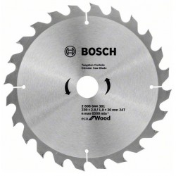 BOSCH Циркулярен Диск ECO for WOOD 230x2.8/1.8x30 24T BOSCH Циркулярен Диск ECO for WOOD 230x2.8/1.8x30 24T