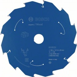 BOSCH Циркулярен Диск за акумулаторни циркуляри Expert for Wood 160x20x1.5/1x12T