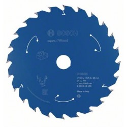 BOSCH Циркулярен Диск за акумулаторни циркуляри Expert for Wood 160x20x1.5/1x24T