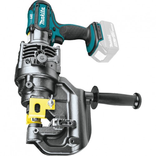 Makita Акумулаторнa щанца за метал 18V DPP200ZK SOLO - DPP200ZK - Без батерии и зарядно устройство! Бърза скорост на пробиване на дупки (под 5 секунди) Punch stop механизмът автоматично изтегля матрицата, след кат Makita Акумулаторнa щанца за метал 18V DPP200ZK SOLO - DPP200ZK - Други акумулаторни инструменти