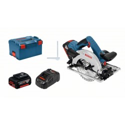АКУМУЛАТОРЕН ЦИРКУЛЯР BOSCH GKS 18 V-57G 2x5,0Ah L-BOXX