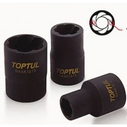 TOPTUL - Вложки за повредени болтове, 1/2