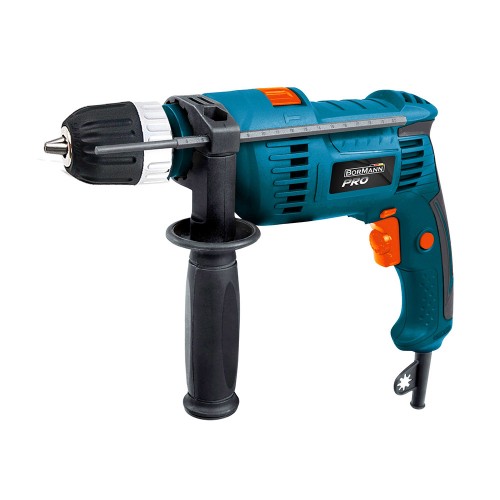 BORMANN УДАРНА БОРМАШИНА 650W 0-2850rpm 13MM - BID6500 - Безключов патронникДълбочинен ограничител2 m кабел.Технически характеристики:Мощност: 650WОбороти на празен ход: 0 – 2850rpmПатронник: 13mm BORMANN УДАРНА БОРМАШИНА 650W 0-2850rpm 13MM - BID6500 - Бормашини - Хоби