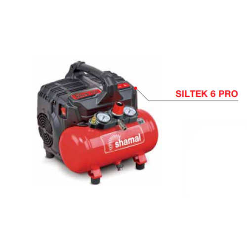 Shamal компресор SILTEK 6 PRO 6л. 1 к.с. 105 л/m 230v 8 bar Shamal компресор SILTEK 6 PRO 6л. 1 к.с. 105 л/m 230v 8 bar