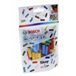 BOSCH Цветни лепилни пръчки за Bosch Gluey 70 бр в пакет