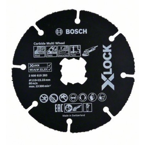 BOSCH X-LOCK Диск Ъглошлайф за Дърво и Пластмаса 115mm - 2608619368 - Диаметър: 115 mm Диаметър на отвора: 22,23 mm Дебелина: 1 mm X-LOCK ✓ Подходящ за обработваеми материали (детайл): Дървесина с пирони MDF пл BOSCH X-LOCK Диск Ъглошлайф за Дърво и Пластмаса 115mm - 2608619368 - Карбидна серия консумативи за циркуляри BOSCH