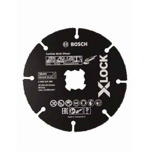 BOSCH X-LOCK Диск Ъглошлайф за Дърво и Пластмаса 125mm - 2608619369 - Диаметър: 125 mm Диаметър на отвора: 22,23 mm Дебелина: 1,0 mm X-LOCK Подходящ за обработваеми материали (детайл): Дървесина с пирони Твър BOSCH X-LOCK Диск Ъглошлайф за Дърво и Пластмаса 125mm - 2608619369 - Карбидна серия консумативи за циркуляри BOSCH