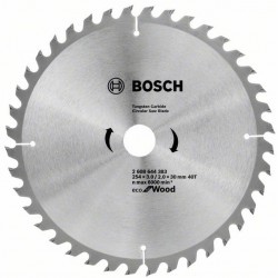 BOSCH Циркулярен Диск ECO for WOOD 254x3.0/2.0x30 40T BOSCH Циркулярен Диск ECO for WOOD 254x3.0/2.0x30 40T