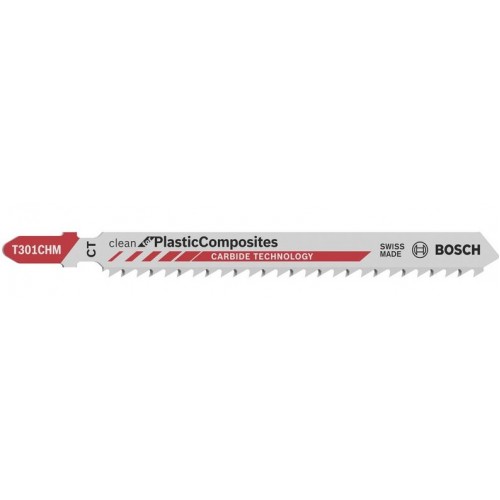 BOSCH Ножче за прободен трион T 301 CHM Clean for Solid Surface - 2608667450 - Карбидна серия консумативи за циркуляри BOSCH