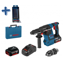 BOSCH АКУМУЛАТОРЕН ПЕРФОРАТОР GBH 18V-26 F 2x6.0 Ah + куфар + ПОДАРЪЦИ BOSCH АКУМУЛАТОРЕН ПЕРФОРАТОР GBH 18V-26 F 2x6.0 Ah + куфар + ПОДАРЪЦИ