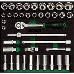 TOPTUL - Комплект инструменти 1/2", 39 бр.