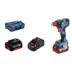 Bosch Акумулаторен ударен гайковерт GDX 18V-200 C 2x5.0 + L-BoXx