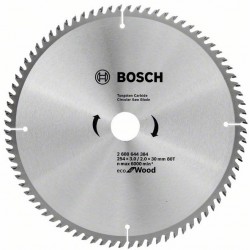 BOSCH Циркулярен Диск ECO for WOOD 254x3.0/2.0x30 80T BOSCH Циркулярен Диск ECO for WOOD 254x3.0/2.0x30 80T