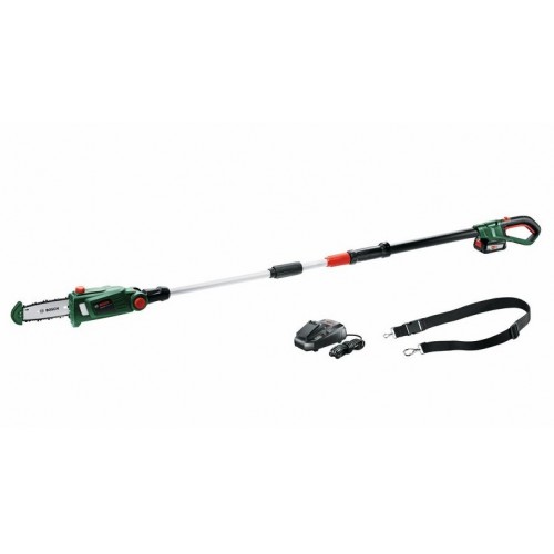 Акумулаторен телескопичен верижен трион Bosch UniversalChainPole 18 - 18V /1x2.5Ah Li-Ion - 06008B3100 - BOSCH GREEN