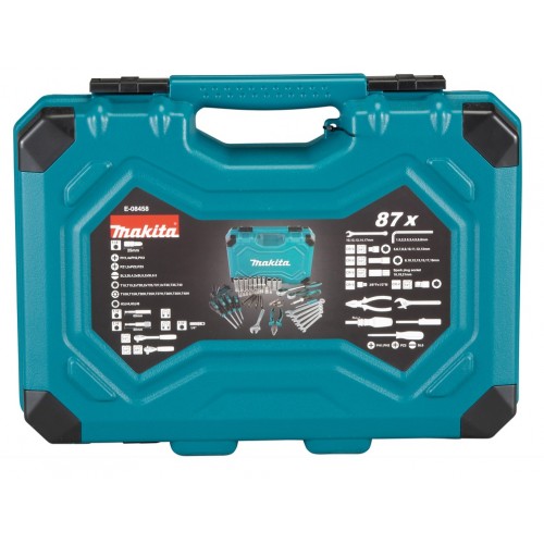 MAKITA КОМПЛЕКТ ИНСТРУМЕНТИ 87 бр В КУФАР - E-08458 - Гедоре