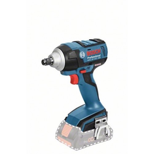 BOSCH Акумулаторен ударен гайковерт GDS 18 V-EC 250 Professional SOLO