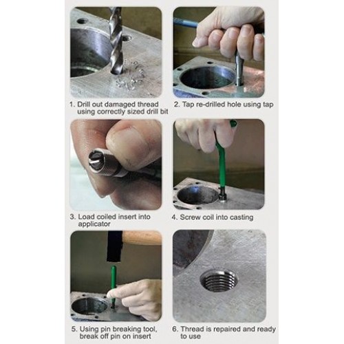TOPTUL - Комплект за възстановяване на резби 5 х 0.80 mm TOPTUL - Комплект за възстановяване на резби 5 х 0.80 mm