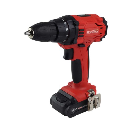BORMANN BCD1300 АКУМУЛАТОРНА БОРМАШИНА LI-ION 12V 1X1.3AH - BCD1300 - Напрежение: 12VВъртящ момент: 25NmБатерия: 1.3Ah BORMANN BCD1300 АКУМУЛАТОРНА БОРМАШИНА LI-ION 12V 1X1.3AH - BCD1300 - Бормашини Акумулаторни
