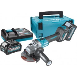 Makita GA023GM201 АКУМУЛАТОРЕН ЪГЛОШЛАЙФ 40V 125 mm + КУФАР С ИНСТРУМЕНТИ