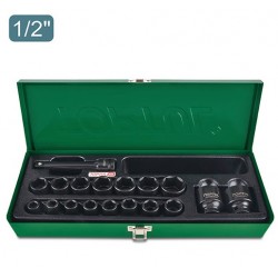 TOPTUL ГЕДОРЕ К-Т 18 ЧАСТ.1/2" УДАРНИ ВЛОЖКИ 10-32
