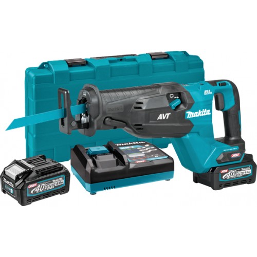 MAKITA JR002GM201 Акумулаторен саблен трион 2x4.0 Ah и зарядно в куфар + КУФАР С ИНСТРУМЕНТИ - JR002GM201SET - Makita XGT