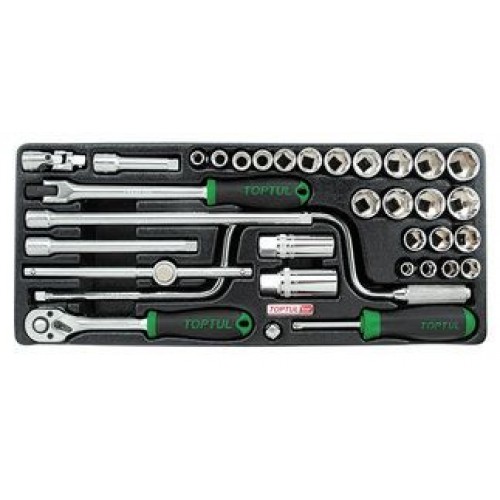 TOPTUL - Комплект инструменти 3/8" 34 бр. TOPTUL - Комплект инструменти 3/8" 34 бр.