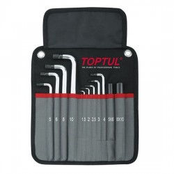 TOPTUL - Комплект Г-образни шестостени, усилени 11 бр. TOPTUL - Комплект Г-образни шестостени, усилени 11 бр.