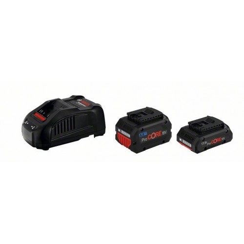 Bosch Стартов комплект 1 x ProCORE18V 4.0Ah + 1 x ProCORE18V 5.5Ah + GAL 1880 CV Bosch Стартов комплект 1 x ProCORE18V 4.0Ah + 1 x ProCORE18V 5.5Ah + GAL 1880 CV