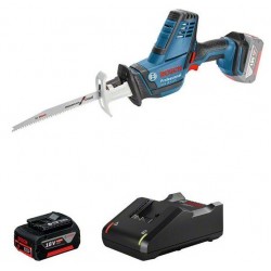 Bosch Акумулаторен саблен трион GSA 18V-LI C + Батерия 4 Ah и Зарядно Bosch Акумулаторен саблен трион GSA 18V-LI C + Батерия 4 Ah и Зарядно