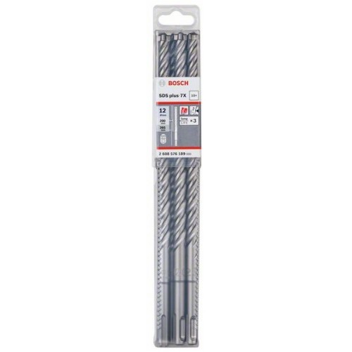 Bosch Свредлa SDS plus 7X  10 бр 12x200x265mm - 2608576189 - Свредла за перфоратори и къртачи