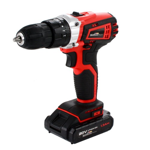 BORMANN BCD2505 АКУМУЛАТОРНА УДАРНА БОРМАШИНА LI-ION 20V 2X1.3AH - BCD2505 - Напрежение: 20VОбороти: 0- 450rpm/ 0- 1550rpmВъртящ момент: 30NmБатерия: 2x1.3AhAutomatic Chuck: 10mm BORMANN BCD2505 АКУМУЛАТОРНА УДАРНА БОРМАШИНА LI-ION 20V 2X1.3AH - BCD2505 - Бормашини Акумулаторни