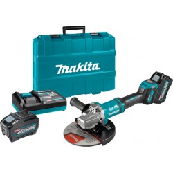 MAKITA GA038GT201 АКУМУЛАТОРЕН ЪГЛОШЛАЙФ 40V BL4050Fx2 + КУФАР С ИНСТРУМЕНТИ